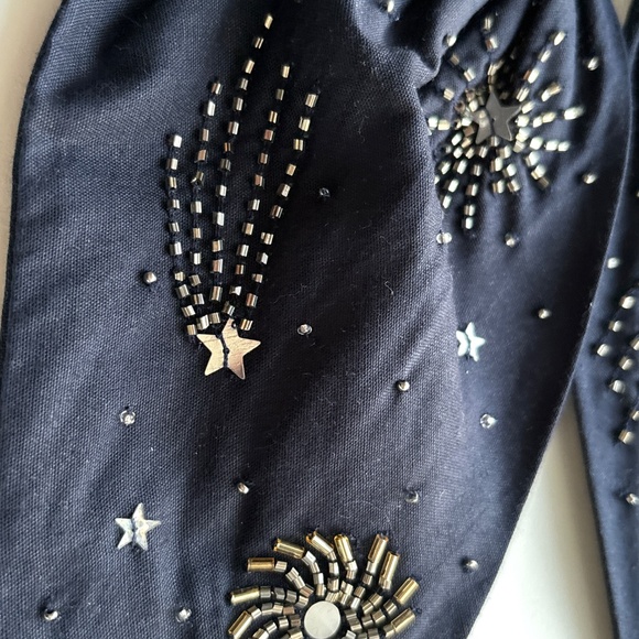 Beautiful embroidered beaded luxury hair bow accessory women girls holiday space - Picture 5 of 8